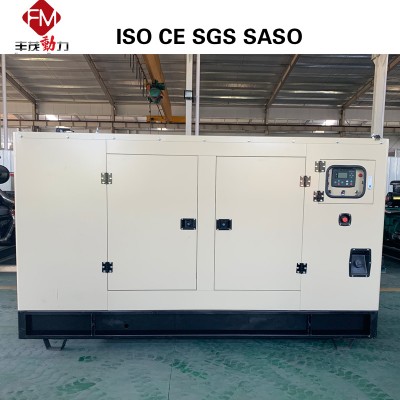 Weifang 100kw/125kVA Diesel Generator with Ricardo Engine Soundproof Low Noise Smart Controller for Factory Use